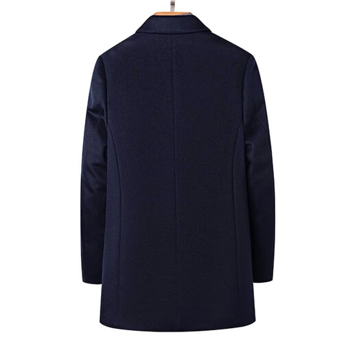 Pierre Cardin high-end cashmere coat for men in autumn and winter thickened removable down liner mid-length woolen woolen coat for men casual navy blue (goose down liner removable) L 175/92A (125-145Jin Jin equals 0.5kg)