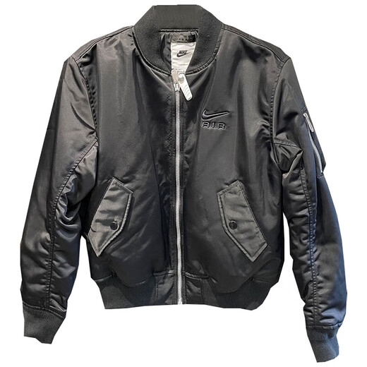 Nike Cotton Clothing Herrenkleidung 2024 Frühling Neue Baseballkleidung Outdoor Fitness Sportswear Windproof und warme Freizeitjacke DV9892-010 s / vorgeschlagen 100-120jin [Jin ist 0,5 kg]