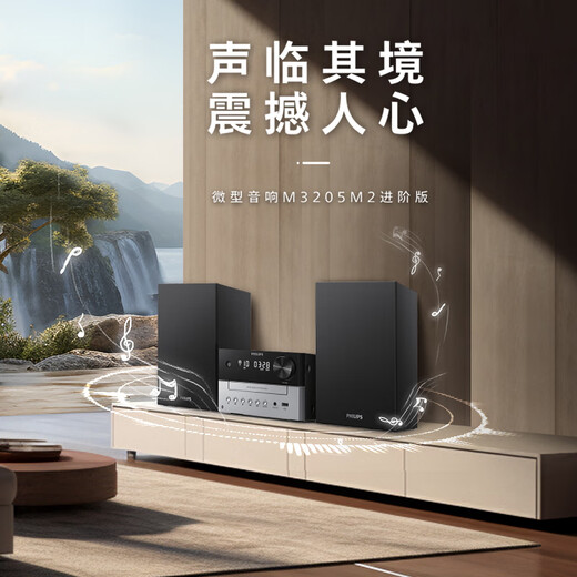 Philips (PHILIPS) TAM3205M2 audio speaker mini audio CD player CD player FM radio USB player Bluetooth desk audio