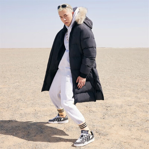 阿迪达斯 （adidas）三叶草羽绒服男2024年冬季户外潮流休闲保暖连帽外套运动服HL9194 HL9194 M 175/96