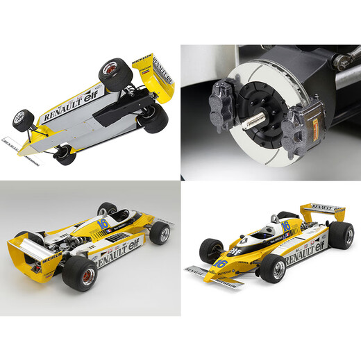 田宫（TAMIYA）1/12 F1方程式赛车拼装车模型雷诺RE-20含蚀刻片仿真玩具男孩礼物 F1 雷诺RE-20 TURBO 12033