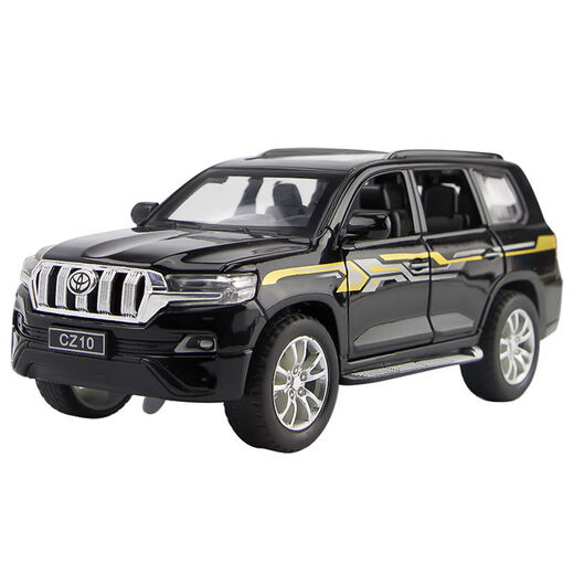 124 Toyota Domineering Prado alloy car imitating the real Land Cruiser small car model children's toy car large size 124 Lexus 570 black box 6