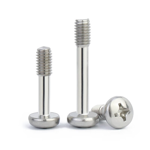 Jinchao 304 stainless steel 818 pan head cross-shaped screws, round head, non-loosening screws, half-thread M3M4M5M6 M3*6 (10 pcs)