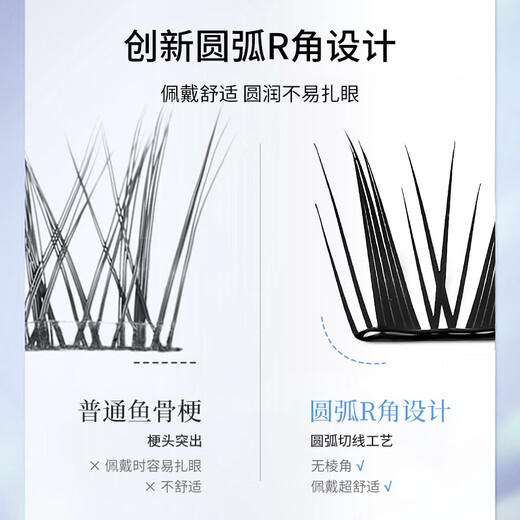 Skin Beauty Words small thin glue-free false eyelashes lazy cat ears 36 clusters self-adhesive elf eyelashes light and non-dazzling MF8841