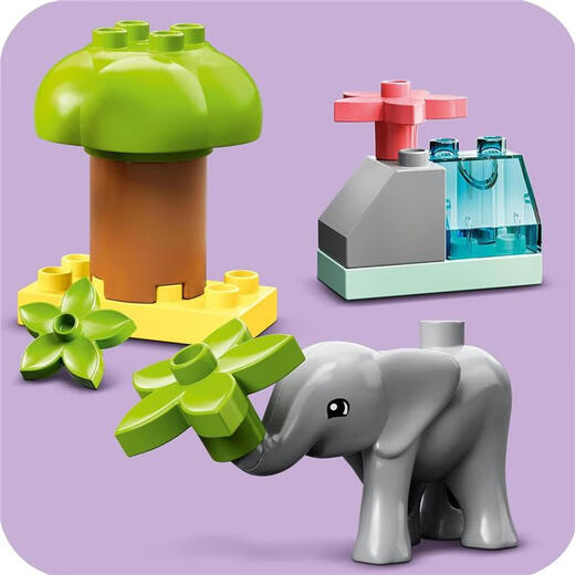 LEGO【JD物流 日本直邮】积木玩具 得宝大颗粒系列 早教益智 非洲动物 10971