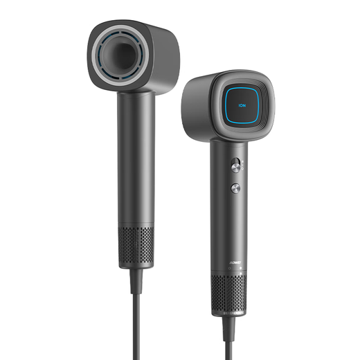 BOWEI high-speed hair dryer B16 household low-noise high-wind quick-drying negative ion hair care leafless hair dryer birthday Valentine's Day gift Intercontinental Hotel same model B16 space gray