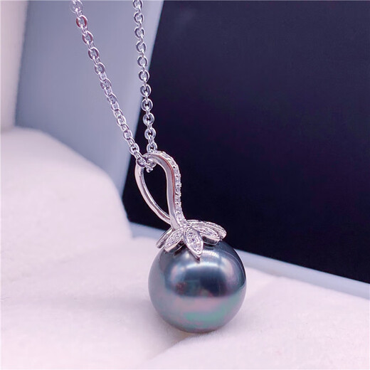 Fat Donglai's same style 18k gold freshwater pearl pendant, natural sea water powder, gift for mother, mother-in-law, gold beads 14-15mm