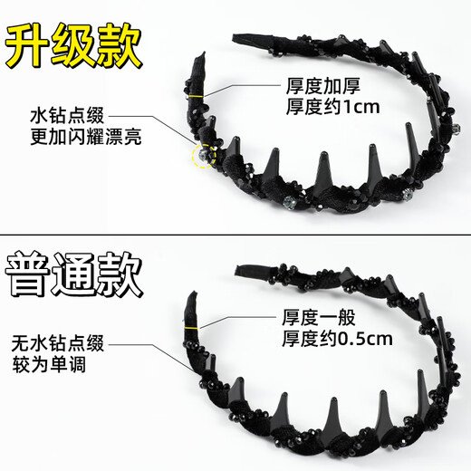 Prinzessin Hunan Blitzbohrer Louis Paris Prinzessin Stirnband Licht Luxus Frauen 2025 Neues flauschiges Hochschädel -Kopfplatten Haarnadel Waschmittel Stirnband schwarz schwarz schwarzes haarband