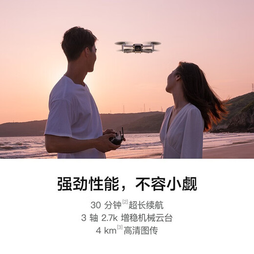 大疆（DJI）无人机Mini 2/Mini se 入门级航拍无人机 大疆迷你便携可折叠无人机航拍飞行 Mini se 标准版【含配件礼包】 官方标配