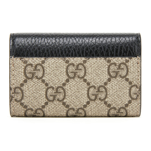 
GUCCI Gucci Women's GG Marmont Series Gold Label GG Old Canvas Leather Key Bag Ebony 456118 17WAG 1283 TU
