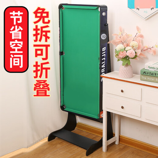 贝趣台球桌儿童家用迷你6-12岁小型可折叠玩具男孩生日六一儿童节礼物 130CM高脚可折叠【桌面免安装】 3-7-8-11-14岁成人超大号桌球台