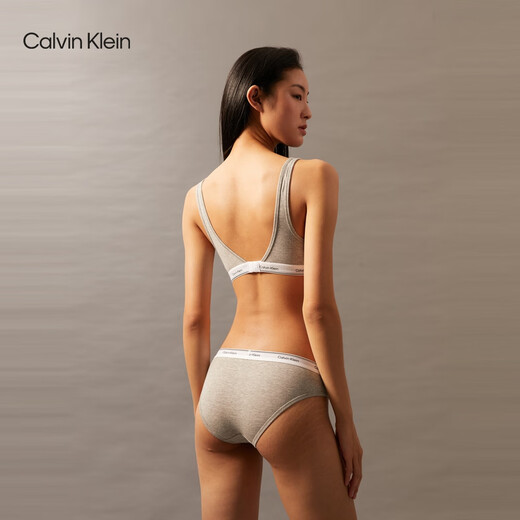 Calvin Klein Unterwäsche 24 Herbst Neue Frauen CK Komfortable Top Support Light Sports Wireless Weste Bra Qp3271o P7A-Coconut Blue Grey S