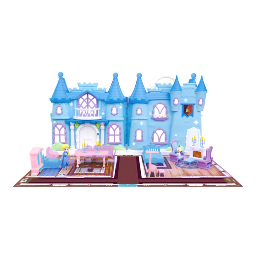 Disney Disney genuine Frozen Castle Adventure Villa Home Girl Playing House Children's Toy Gift Disney Snow Castle Adventure