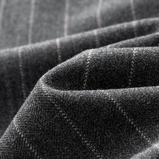 Fat Brother Plus Size Men's Suit Suit Men's Vertical Stripe Suit Three-piece Wedding Groom's Suit Plus Fat Oversize Formal Suit Black Vertical Stripe 7XL (280-300Jin Jin is equal to 0.5 kg)