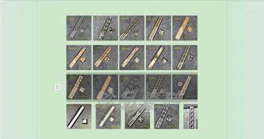 XMSJ GOLA GOLA 800X150 Guía de ondas Cining Waistline sala de estar de mármol borde dormitorio borde de dormitorio foshan baldosas de cerámica 15869