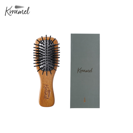 KRRAMEL mini air cushion comb portable wooden comb massage airbag comb children's mini comb portable comb