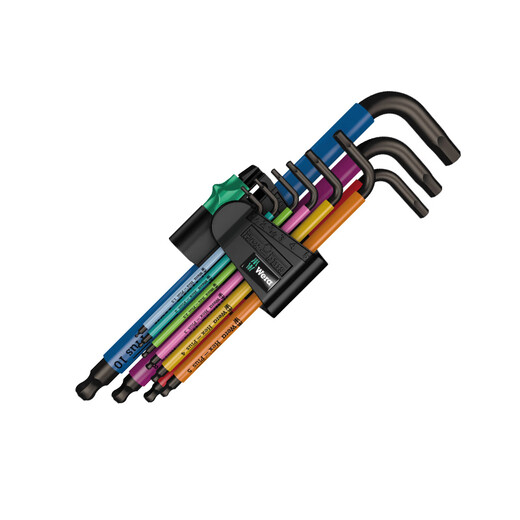 Vera (WERA) 950 SPKL 967 3950 Cabeza de bola extendida Hexagon Acero inoxidable Inglés en forma de L Inglés 967 SPKL/Color Fliga de cullo 0502448