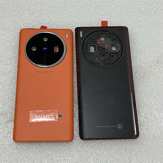 Phty eignet sich für x100 Originalglas zurück -Abdeckung X100Pro Original Mobiltelefon hinterer Hülle Batterieabdeckung Rückenabdeckung Hülle X100 Original Disassemed Heck Deckel Sunset Orange Einzelstück