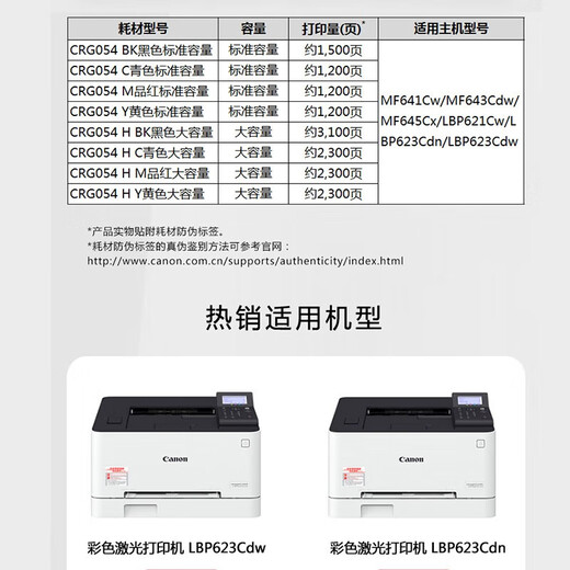 惠普MF752Cdw彩色激光双面打印复印扫描LBP663Cdw无线LBP673Cdw CRG054国产 黑色硒鼓 全新原装进口机 现货现发