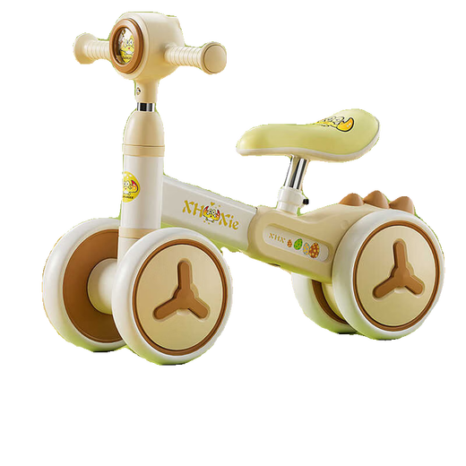 Ha Dinglong [Vergrößerung] Kinderbalancebike 1-3 Jahre altes Baby-Vierrad-Kinderauto Twisting Bike Boy und Mädchen 1. Juni Geschenk Fügen Sie gelbe Krabbe hinzu [Knopfanpassung