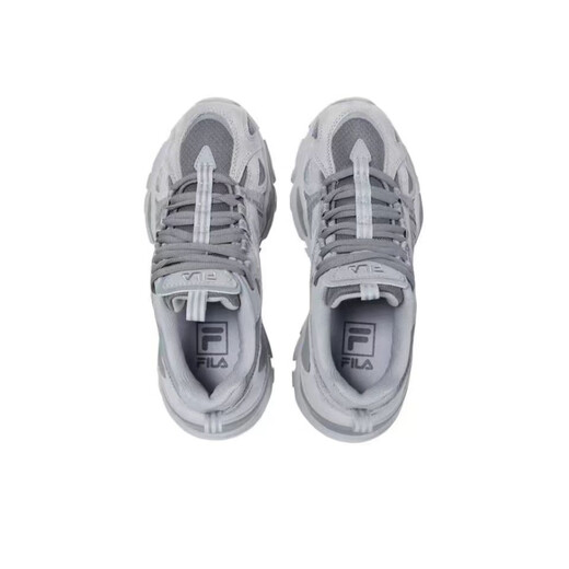
FILA running shoes fish bone retro dad shoes classic kick men and women couple shoes lightweight sports heightened canvas shoes small white shoes 1RM02723H_050 36.5 (230mm)