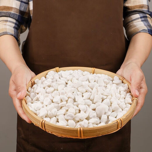 Runhuanian multi-succulent pavement stone flower cultivation small white pebbles pebbles rain flower stone fish tank landscaping potted courtyard paving 5Jin Jin is equal to 0.5kg fine snowflake white 1-3mm 1 capsule trial pack