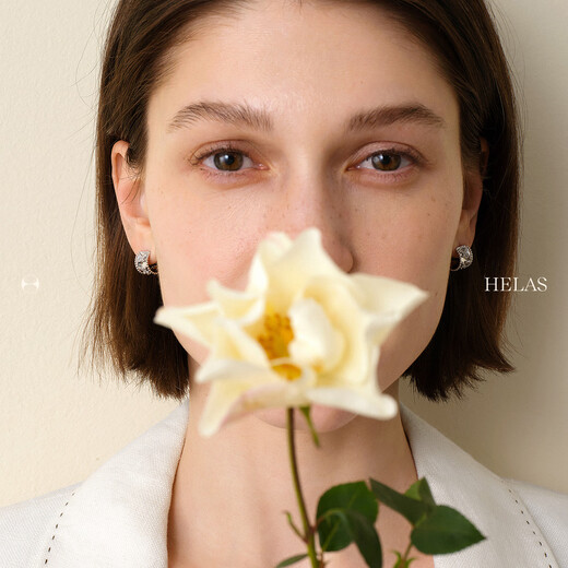 Helas Hera Monet Garden Butterfly Kaleidoscope 18K Gold Earrings Diamond Earrings Women's Original Earrings 2025 New 18K Gold White Gold