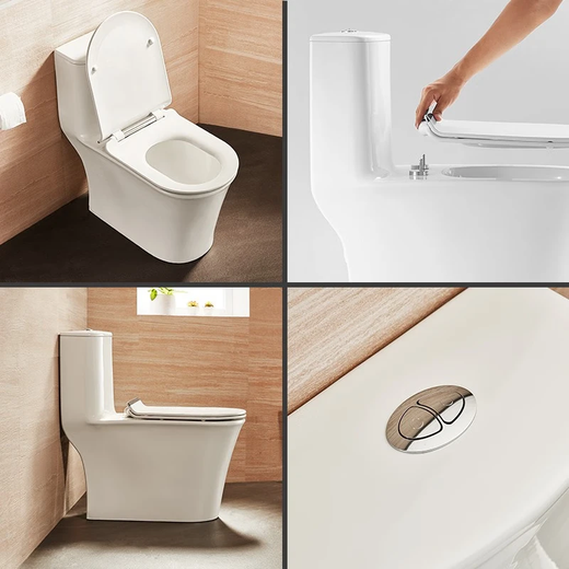 
Huida HUIDA household first-class water-saving silent toilet 6218 one-piece toilet jet siphon high-impact toilet 6528 urea formaldehyde cover plate - jet siphon-6218N 305mm pit distance (inspection before signing)