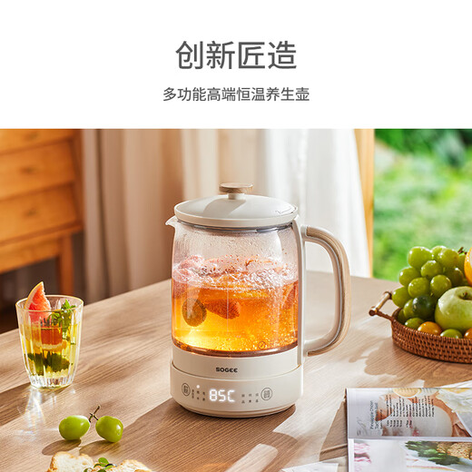 Small quality 0 glue health kettle office household 1.5L large capacity 316 stainless steel tea kettle tea kettle electric kettle thermostatic glass with filter integrated YSH02