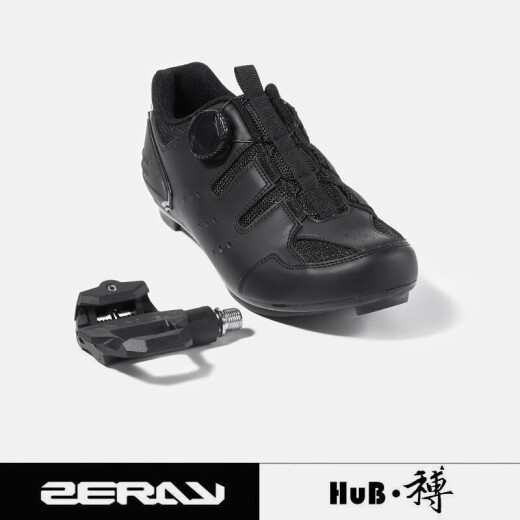 旭杉斯ZERAY卓锐公路山地骑行锁鞋EY113自行车鞋舒适亚版 黑色 EY11301 35
