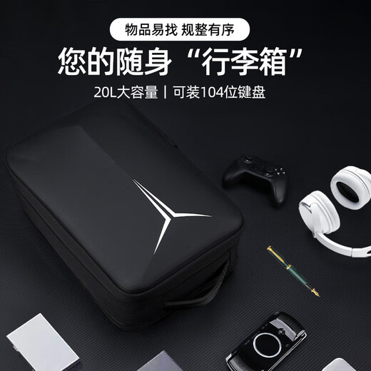 Qingxi laptop bag 16-inch backpack for men and women suitable for Lenovo Savior Y9000pY7000p black double compartment upgraded version 17-18 inches