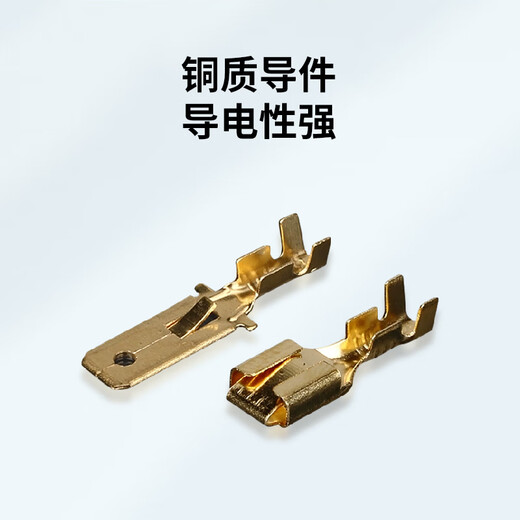 Baye Automotive Connector 6.3 Series 2-hole ABS plug and socket butt connector male and female connector complete set BY-DJ7021-6.3-11/21