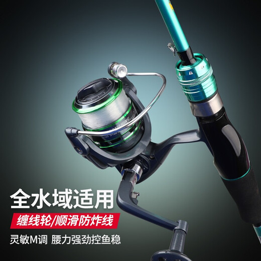Tagor Tagor Luya Rod 2.1m straight handle spinning wheel M-adjusted carbon fishing rod ultra-light and ultra-hard fishing rod set