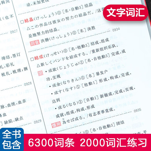 Japanese Red and Blue Book Series Red Book New Japanese Language Proficiency Test N1 Text Vocabulary (Detailed Explanation + Practice) Free Audio