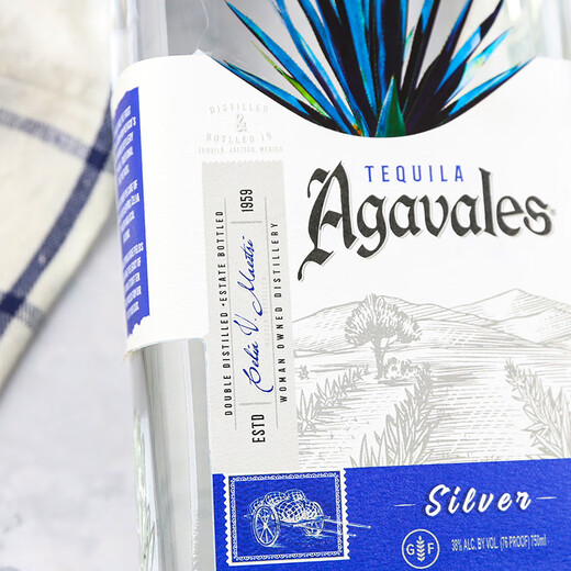 阿卡维拉斯龙舌兰 墨西哥龙舌兰特基拉酒tequila 原瓶进口洋酒 调酒基酒套装 阿卡维拉斯银龙舌兰 750mL 1瓶