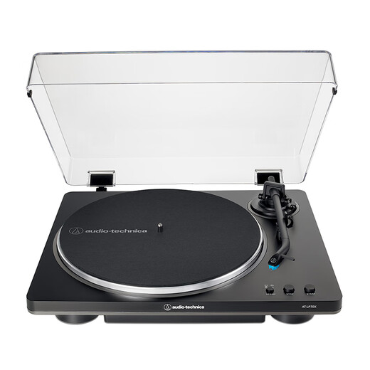 Audio-Technica AT-LP70X vinyl record player, fully automatic belt drive, dual speed record player, retro gramophone, record player, professional audio LP70XBT+Marshall STANMOREIII set