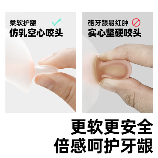 Garkoko Teether Baby Teething Mushroom Massage Soothes Small Month-old Baby Anti-eating Hand Bite Teeth 0-3-6 Months 2 Pack