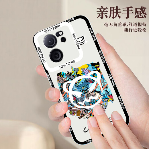 Jun Ziming Suitable for Meizu 21Pro mobile phone case protective cover angel eyes lens all-inclusive anti-fall cartoon men and women ultra-thin transparent soft case Meizu 21Pro [Graffiti Bear]