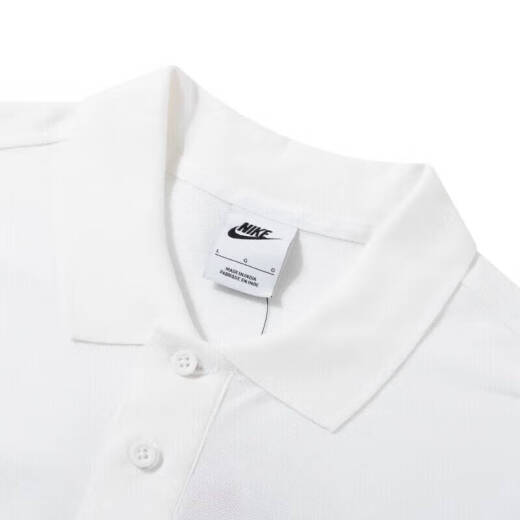 耐克（NIKE）T恤装 夏夏季新款运动服高尔夫休闲跑步短袖全棉翻领透气POLO衫 FN3895-100-白色棉质-主推款 S (165/84A)