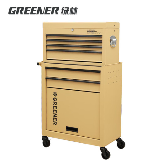 GREENER Small Cart Industrial Style Coffee Oil Painting Material Mobile Home Tool File Storage Cabinet Storage Rack Rococo White Simple European Storage Cart