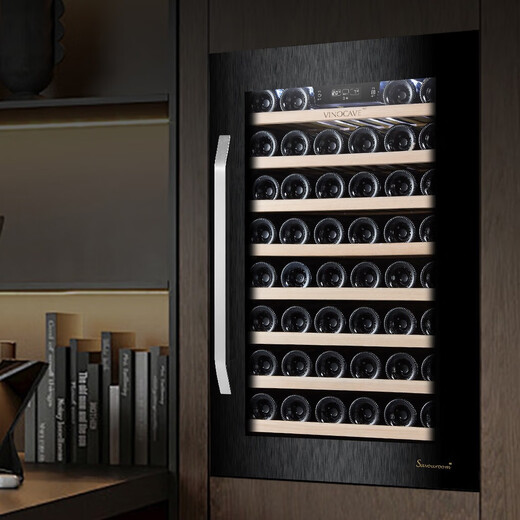 Vinocave red wine cabinet, constant temperature and moisturizing wine cabinet, seamless fully embedded home living room, professional storage, high-end commercial office, multi-functional exquisite display cabinet, ultra-thin, professional storage grade, seamless 0-embedded installation, 46 bottles