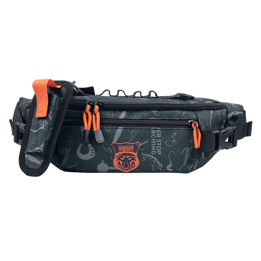 King Lua Lua bag multifunctional small waist bag crossbody shoulder bag fishing gear bag wear-resistant and water-repellent khaki