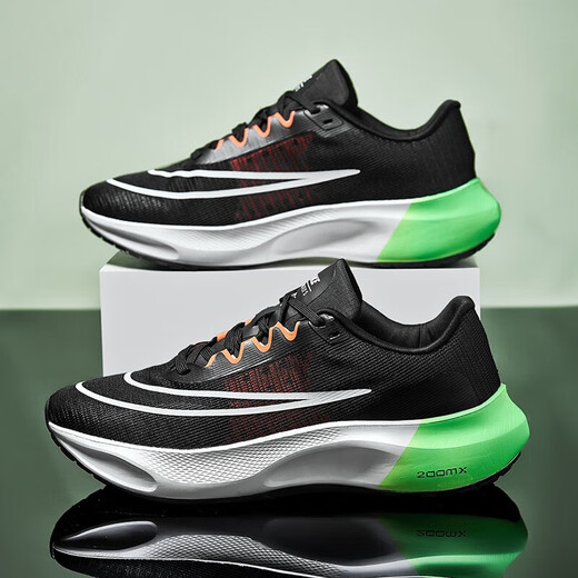 
CLENIKEEDAOER Men's shoes breathable mesh casual sports shoes men Putian boys running soft sole dunk 9907 purple 9901 black and green NIKE 35 NIKE