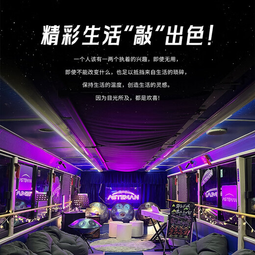 AS TEMAN手碟 全国销量过万handpan专业级打击乐器送全套教程【支持定制】 黑洞10音