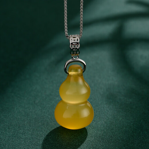 Puli DIY pendant buckle accessories 18K gold button cow nose buckle horizontal buckle inlaid with jade beads Passepartout pendant buckle gold