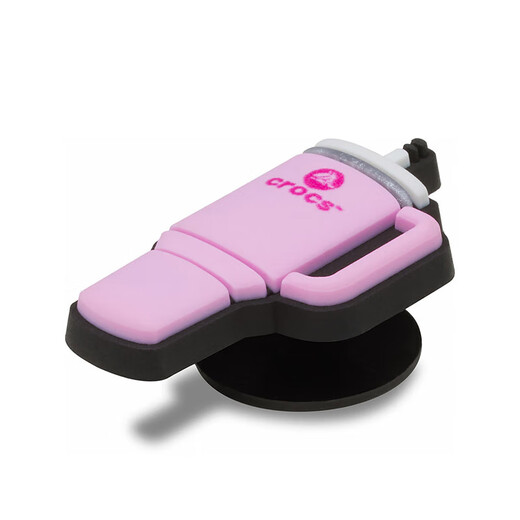Crocs süße rosa Bogenrosa Wasserflasche Zhibixing Schuhe Blumenschuhe Accessoires Dekoration Crocs Pink Wasserflasche