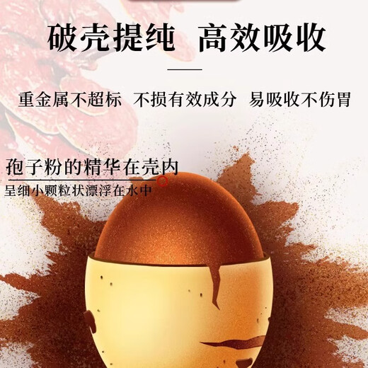 Quanyan Organic Ganoderma lucidum spore powder genuine Ganoderma lucidum spore powder 500g gift box head spores to the leader elder gift box Jinming wooden box