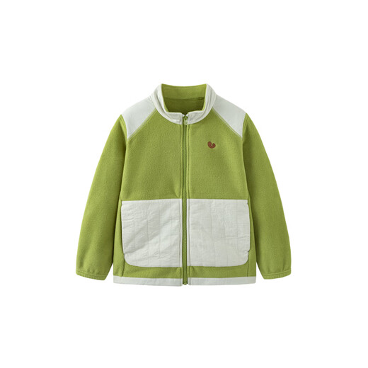 Mini Bara autumn new double-sided polar fleece jacket for boys and girls baby warm stand-up collar jacket