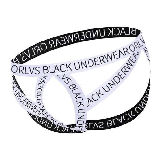 New spot men's thongs sexy sexy youth double underwear men black L picture price M white