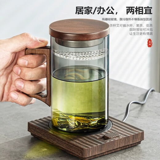 Eight Thousand Lines Crescent Filter Tea Cup Tea Water Separation Green Tea Special Men's Drinking Water Brewing Tea Glass Water Cup